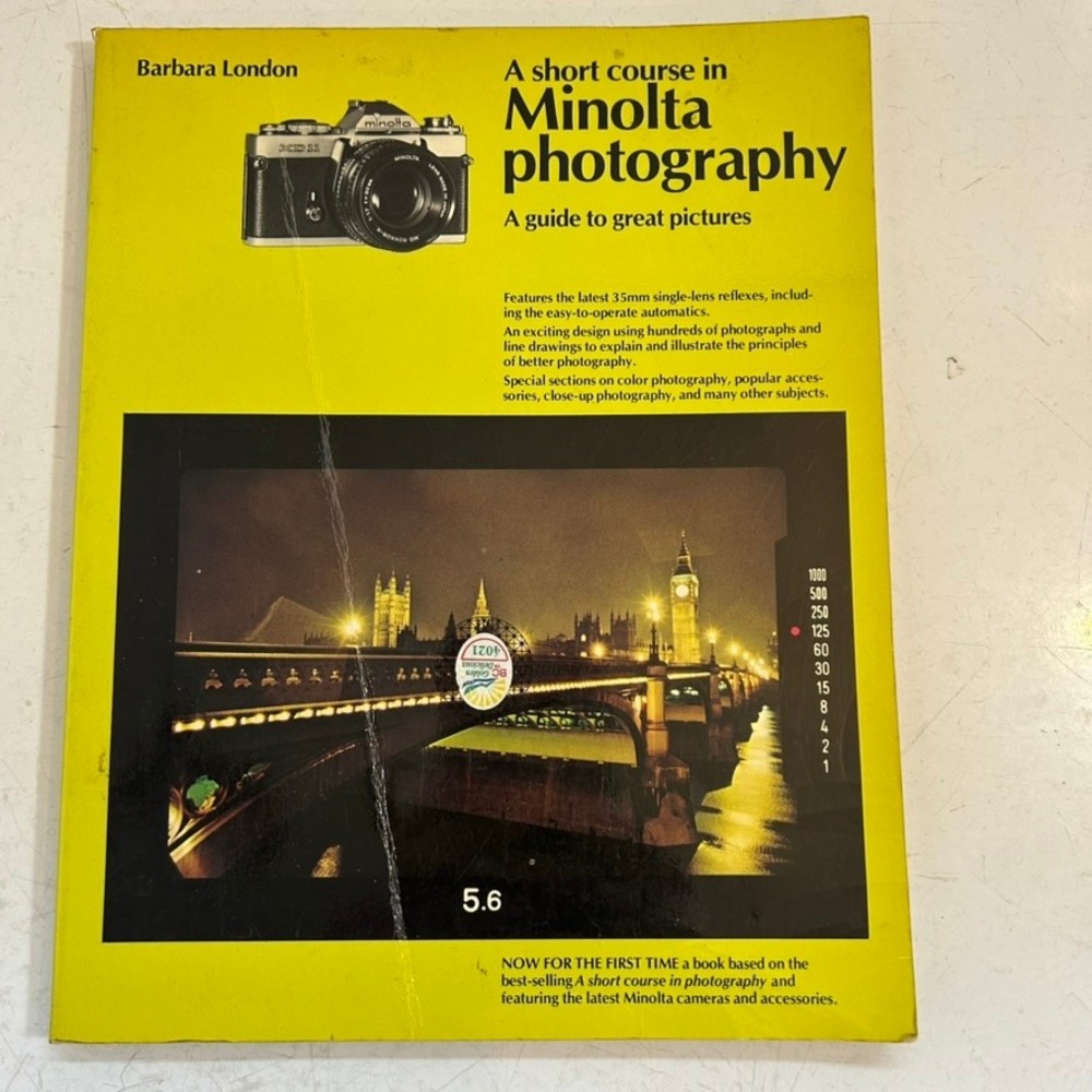 A‎ Short Course in Minolta Photography Barbara London Vtg 35mm Film Guide Book